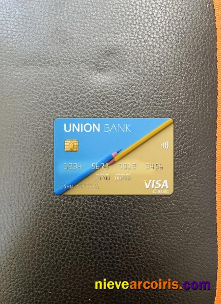 Albania Union Bank visa card photolook